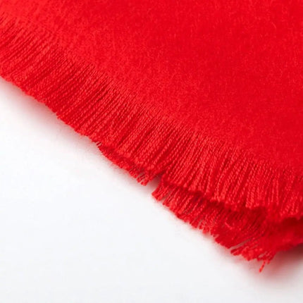Écharpe chaude et douce pour homme - rouge - 180x30cm | La boutique du chapeau