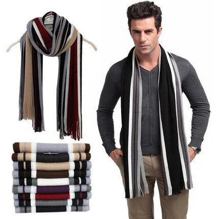 Écharpe classique pour homme - 23 cm x 180 cm | La boutique du chapeau
