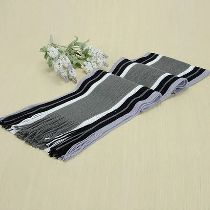 Écharpe classique pour homme - Gris - 23 cm x 180 cm | La boutique du chapeau