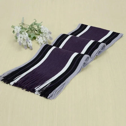 Écharpe classique pour homme - Violet - 23 cm x 180 cm | La boutique du chapeau