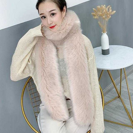 Écharpe en fausse fourrure femmes - khaki - | La boutique du chapeau