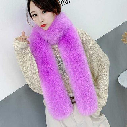 Écharpe en fausse fourrure femmes - Lavender - | La boutique du chapeau