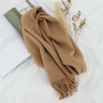 Écharpe en laine - Kaki - 165 - 30CM | La boutique du chapeau