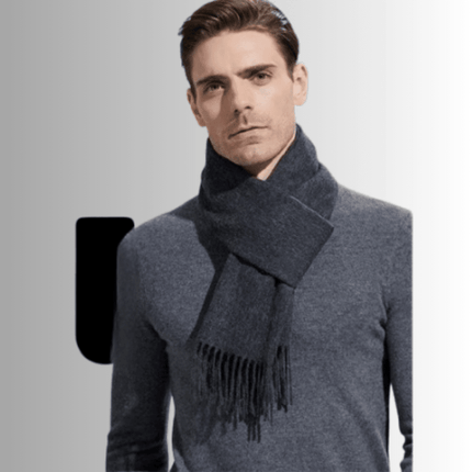 Écharpe en laine - Gris - 165 - 30CM | La boutique du chapeau