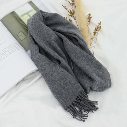 Écharpe en laine - Café - 165 - 30CM | La boutique du chapeau
