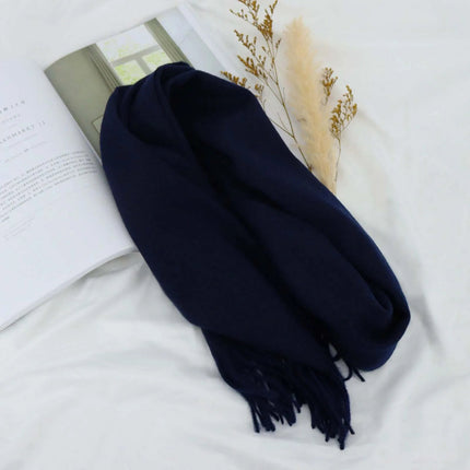 Écharpe en laine - Bleu - 165 - 30CM | La boutique du chapeau