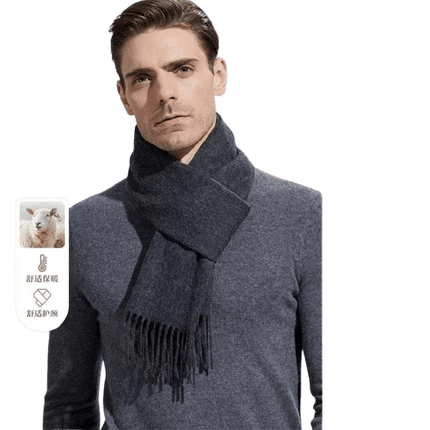 Écharpe en laine - Marron - 165 - 30CM | La boutique du chapeau