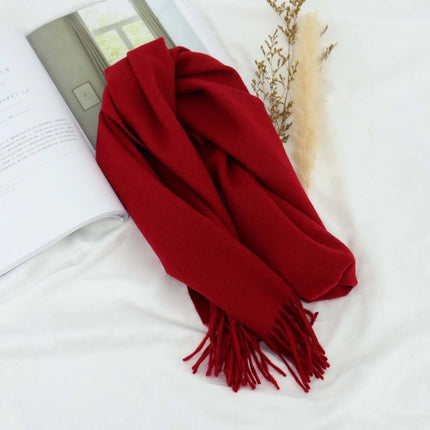 Écharpe en laine - Bordeau - 165 - 30CM | La boutique du chapeau