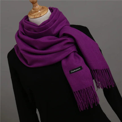 Écharpe homme couleur unie - violet - | La boutique du chapeau
