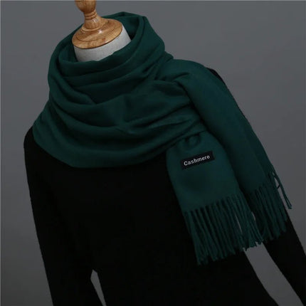 Écharpe homme couleur unie - vert - | La boutique du chapeau