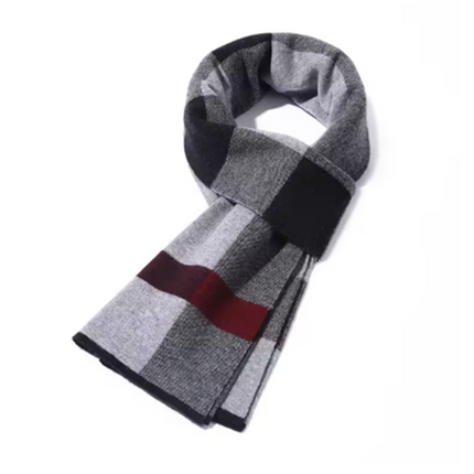 Écharpe homme - noir - 180 - 30CM | La boutique du chapeau