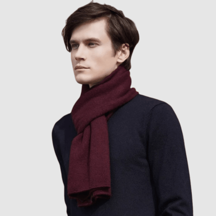 Écharpe pour homme en laine - Bordeau - | La boutique du chapeau