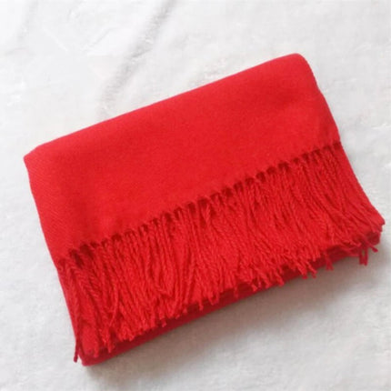 Écharpes de couleurs unies pour homme - Rouge - | La boutique du chapeau