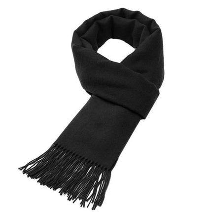 Écharpes de couleurs unies pour homme - noir - | La boutique du chapeau