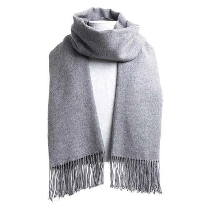 Écharpes de couleurs unies pour homme - gris - | La boutique du chapeau