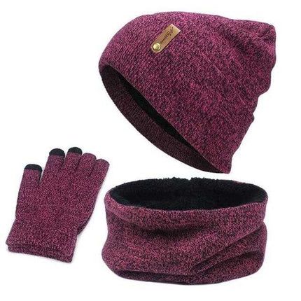 Ensemble 3 pièces classique - Rose - Adulte | La boutique du chapeau
