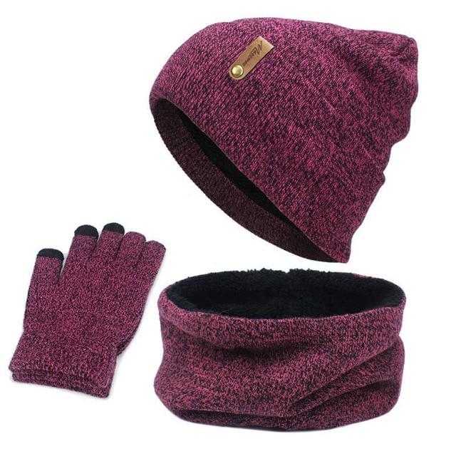 Ensemble 3 pièces classique - Rose - Adulte | La boutique du chapeau