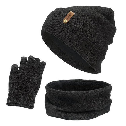 Ensemble 3 pièces classique - Gris foncé - Adulte | La boutique du chapeau