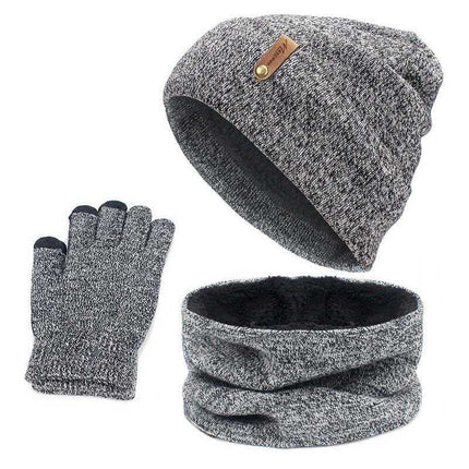 Ensemble 3 pièces classique - Gris clair - Adulte | La boutique du chapeau