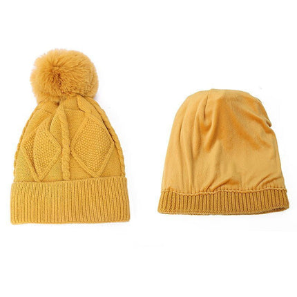 Ensemble bonnet et écharpe pour femme 3 pièces - Rose - Adulte | La boutique du chapeau