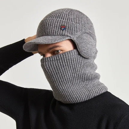 Ensemble bonnet visière et cache-cou - Gris clair - Ajustable (du 54 au 59) | La boutique du chapeau