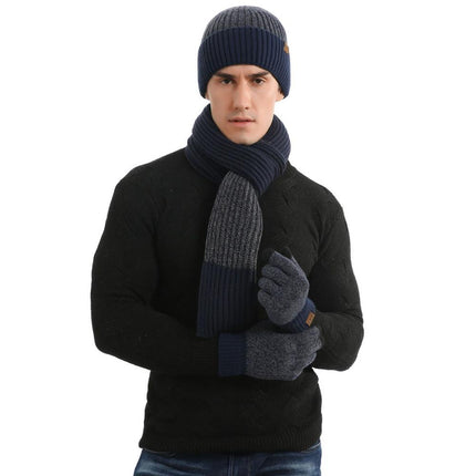 Ensemble bonnet gants et écharpe en laine - Bordeau - Adulte | La boutique du chapeau