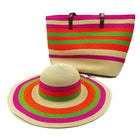 Ensemble chapeau et sac multi couleur - Multi couleur - M (56 - 58cm) | La boutique du chapeau