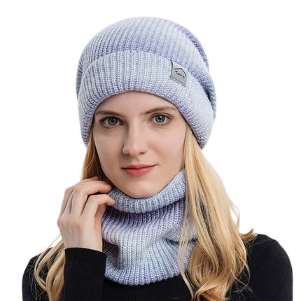 Ensemble de chapeaux et écharpes tricotés - Gris - Adulte | La boutique du chapeau