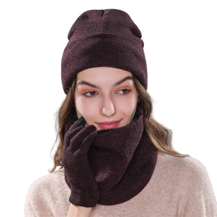 Ensemble gants et écharpe pour fille - Noir - Adulte | La boutique du chapeau
