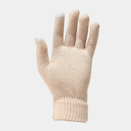 Ensemble gants et écharpes, bonnet en laine épaisse - Rose - Adulte | La boutique du chapeau