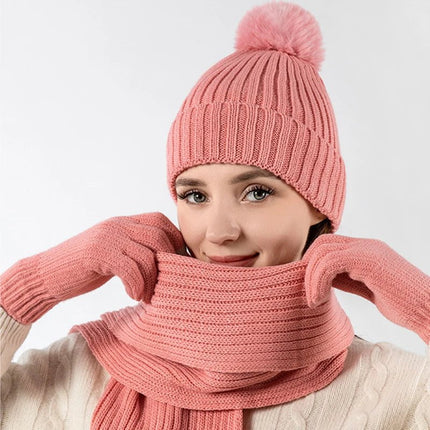 Ensemble femme velours - Rose - Ajustable (du 54 au 59) | La boutique du chapeau