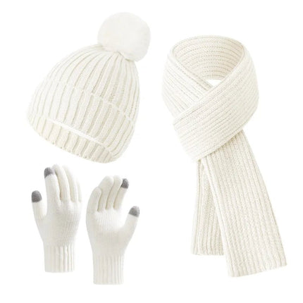 Ensemble femme velours - Blanc - Ajustable (du 54 au 59) | La boutique du chapeau