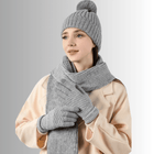 Ensemble femme velours - Gris - Ajustable (du 54 au 59) | La boutique du chapeau