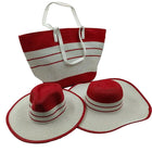 Ensemble sac et deux chapeaux Bordeau et blanc - M (56 - 58cm) - | La boutique du chapeau