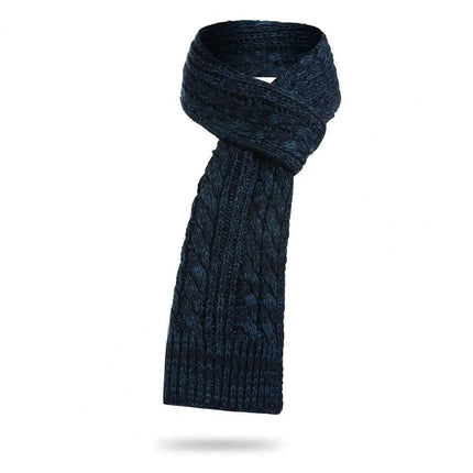 Ensemble tricoté bonnet écharpe et gants - Bleu - Ajustable (du 54 au 59) | La boutique du chapeau