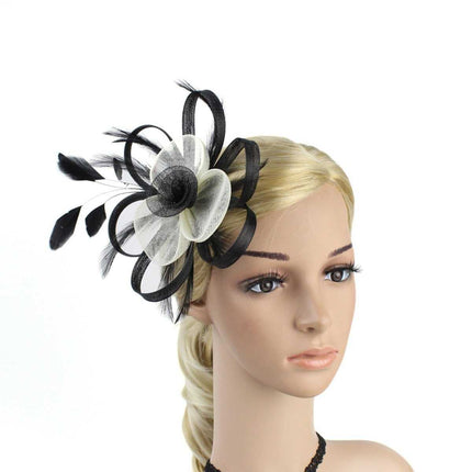 Fascinateur blanc et noir - | La boutique du chapeau