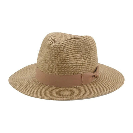 Fedora avec ruban à nœud papillon - Café - M (56 - 58cm) | La boutique du chapeau