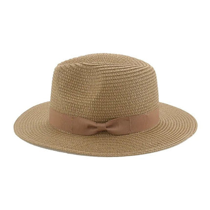 Fedora avec ruban à nœud papillon - Café - M (56 - 58cm) | La boutique du chapeau