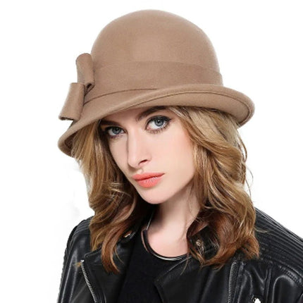 Fedora femme en feutre - Kaki - M (56 - 58cm) | La boutique du chapeau