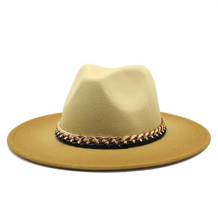 Fedora femme et homme - Jaune - M (56 - 58cm) | La boutique du chapeau