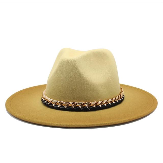Fedora femme et homme - Jaune - M (56 - 58cm) | La boutique du chapeau