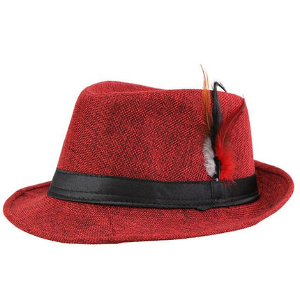 Fedora Trilby - Rouge - M (56 - 58cm) | La boutique du chapeau