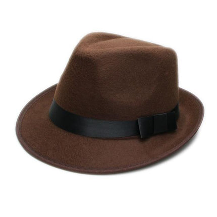 Fédora unisexe - Marron - M (56 - 58cm) | La boutique du chapeau