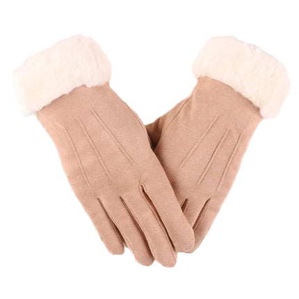 Gants chauds tactiles pour femmes - Kaki - Ajustable ( 6 ½ à 8 ) | La boutique du chapeau