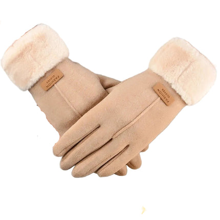 Gants d'hiver chauds et résistants au froid - Café - Ajustable ( 6 ½ à 8 ) | La boutique du chapeau