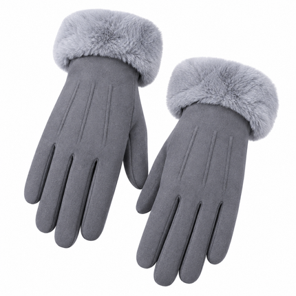 Gants d'hiver chauds et résistants au froid - Gris - Ajustable ( 6 ½ à 8 ) | La boutique du chapeau