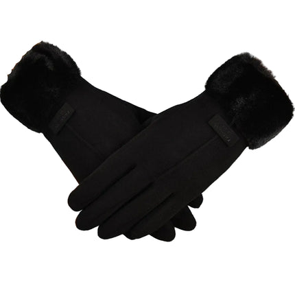 Gants d'hiver chauds et résistants au froid - Noir 2 - Ajustable ( 6 ½ à 8 ) | La boutique du chapeau