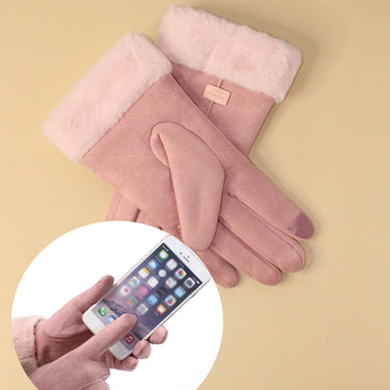 Gants d'hiver chauds et résistants au froid - Rose foncè - Ajustable ( 6 ½ à 8 ) | La boutique du chapeau