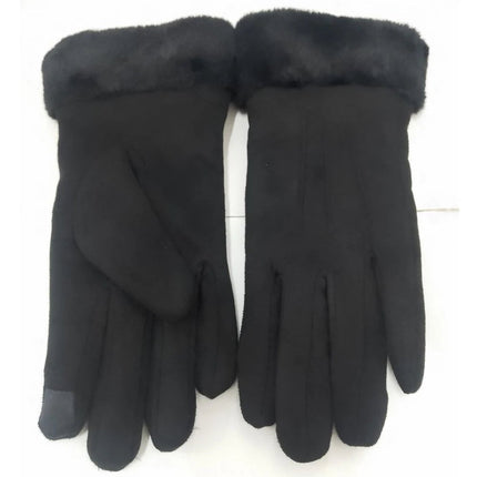 Gants d'hiver chauds et résistants au froid - Noir - Ajustable ( 6 ½ à 8 ) | La boutique du chapeau