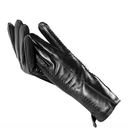 Gants en cuir de haute qualité - Noir - S - 6 ½ | La boutique du chapeau